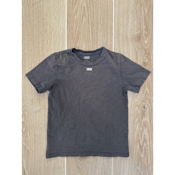 Kith Shirt Kids 10-11 Gray Spell Out Tee - Picture 1 of 14